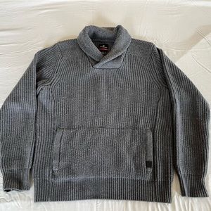 Victorinox Shall Collar Merino Wool Sweater, Men’s L, Gray